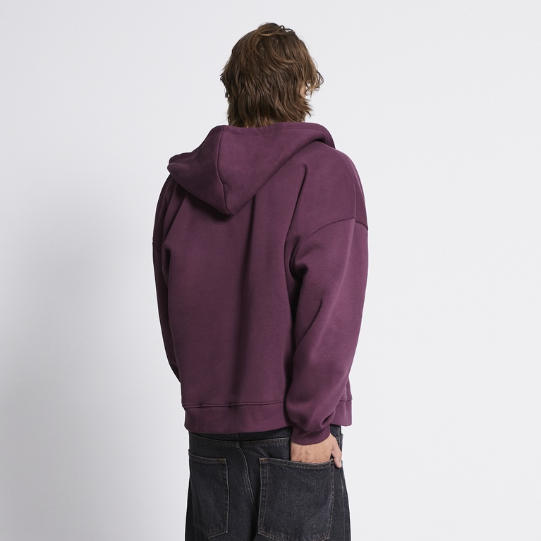 Zip hoodie "Above" Plum